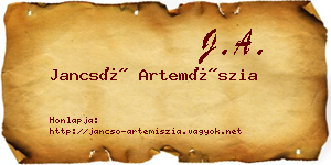 Jancsó Artemíszia névjegykártya
